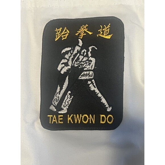Kenny Roy’s Taekwondo Academy Uniform Size 3 - 2 Embroidered Patches Bold Look - Picture 4 of 9